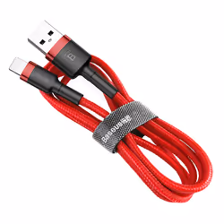 Baseus Cafule, 1 m, Lightning, USB A, Mâle, Mâle, Noir, Rouge