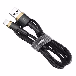 Baseus Cafule, 1 m, Lightning, USB A, Mâle, Mâle, Noir, Or