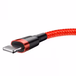 Baseus CALKLF-C09, 2 m, USB A, Lightning, Mâle, Mâle, Rouge