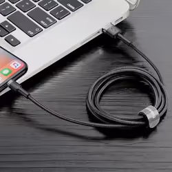 Baseus CALKLF-CG1 câble Lightning 2 m Gris, Noir - Vue supplémentaire 6