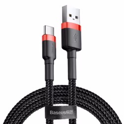 Baseus CATKLF-A91, Noir, USB A, USB C, 0,5 m, Mâle, Mâle