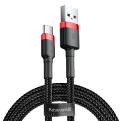 Baseus CATKLF-A91 câble de téléphone portable Noir 0,5 m USB A USB C
