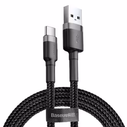 Baseus CATKLF-BG1 câble de téléphone portable Noir 1 m USB A USB C
