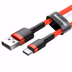 Baseus 6953156278219 câble de téléphone portable Rouge 1 m USB A USB C