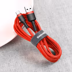 Baseus 6953156278219 câble de téléphone portable Rouge 1 m USB A USB C