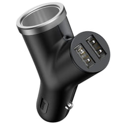 Baseus CCALL-YX01 chargeur d'appareils mobiles Universel Noir Allume-cigare Auto