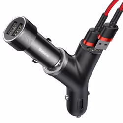 Baseus CCALL-YX01 chargeur d'appareils mobiles Universel Noir Allume-cigare Auto - Vue supplémentaire 4