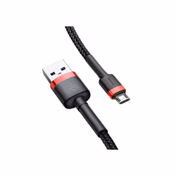 Baseus Cafule câble USB 2 m USB A Micro-USB A Noir, Rouge - Vue supplémentaire 4