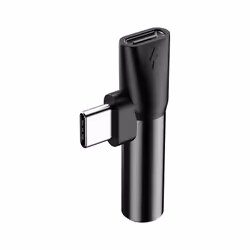 Baseus CATL41-01 changeur de genre de câble Type-C Type-C / 3.5 mm Noir