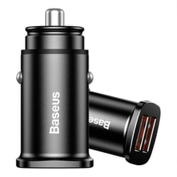 Baseus CCALL-DS01 chargeur d'appareils mobiles Universel Noir Allume-cigare Charge rapide Extérieure