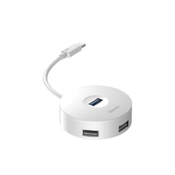 Baseus CAHUB-G02 hub & concentrateur USB 2.0 Type-C Blanc