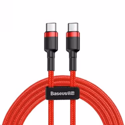 Baseus Cafule, 2 m, USB C, USB C, 480 Mbit/s, Noir, Rouge