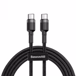 Baseus Cafule, 2 m, USB C, USB C, 480 Mbit/s, Noir, Gris