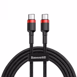 Baseus Cafule, 2 m, USB C, USB C, 480 Mbit/s, Noir, Rouge