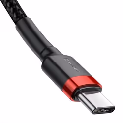 Baseus Cafule câble USB 2 m USB C Noir, Rouge