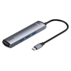 Baseus CAHUB-J0G station d'accueil USB 3.2 Gen 1 (3.1 Gen 1) Type-C Noir, Argent