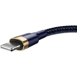 Baseus CALKLF-CV3 câble Lightning 2 m Bleu, Or