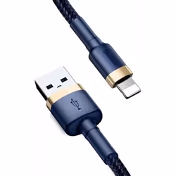 Baseus CALKLF-CV3 câble Lightning 2 m Bleu, Or