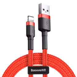 Baseus CALKLF-R09, 3 m, USB A, Lightning, Mâle, Mâle, Rouge