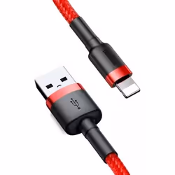 Baseus CALKLF-R09 câble Lightning 3 m Rouge