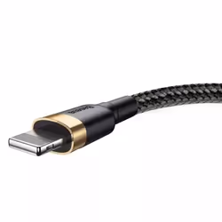 Baseus CALKLF-RV1, 3 m, USB A, Lightning, Mâle, Mâle, Or, Noir