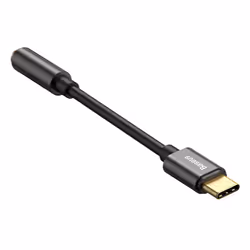 Baseus CATL54-01 changeur de genre de câble Type-C 3,5mm Noir