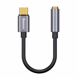 Baseus L54, Noir, Gris, USB C, 3,5mm, Mâle, Femelle, Droit