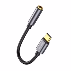 Baseus L54 câble de téléphone portable Noir, Gris USB C 3,5mm