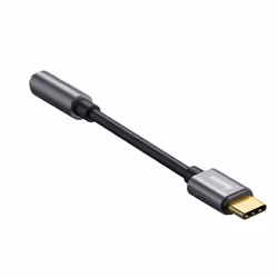 Baseus L54 câble de téléphone portable Noir, Gris USB C 3,5mm