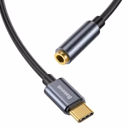 Baseus L54 câble de téléphone portable Noir, Gris USB C 3,5mm - Vue supplémentaire 4
