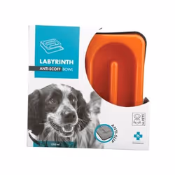 M-Pets 10504217, Chien, Plastique, Orange, Gamelle à nourriture pour animaux de compagnie, Monochromatique, 250 mm