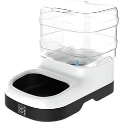 MPETS Distributeur deau NILE - Pour chien et chat - 1500ml - Noir et blanc