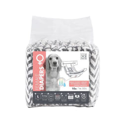 Couches pour chien M Pets diapers Femelle l x10 - Tour de taille 32-52 cm - 8-15 kg - Indicateur d'humidité - 12h protectio