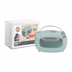 M Pets - Caisse de transport sixties Classic - Poignée - Sac a dos - Ouverture arriere - 5 kg max - Bleu