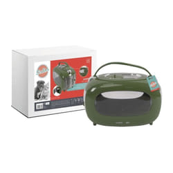 M Pets - Caisse de transport sixties Classic - Poignée - Bandouliere - Ouverture latérale - 5 kg max - Vert
