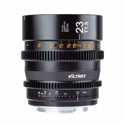 VILTROX S23mmT1.5 E, Sony E, Sony E, Noir, 500 g, 72 mm, 72 mm