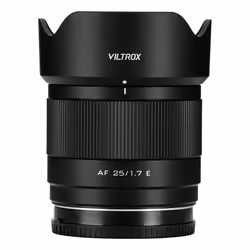 VILTROX AF 25 1.7 E lentille et filtre d'appareil photo Objectif de cinéma Objectif plein cadre Noir - Vue supplémentaire 3