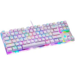 Motospeed K87S clavier USB QWERTY Anglais Blanc