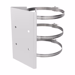 Support poteau Blanc Caméra PTZ et PanoVu DS-1673ZJ -Hikvision Le support DS-1673ZJ est un accessoire fabriqué en acier inoxy ...