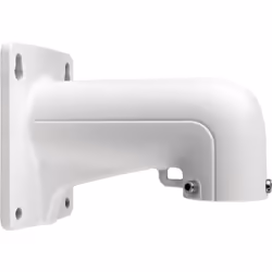 Bras de fixation murale court pour caméra dôme motorisée - Hikvision DS-1618ZJCe support en alliage d'aluminium convient pour l'intérieur comme pour l'extérieur. Il supporte une charge maximale de 30Kg. Il permet le passage des câbles pour une installation soignée.