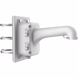 Support avec boite de jonction pour caméra dôme motorisée Hikvision DS-1604ZJ-BOX-POLE Ce support en alliage d'aluminium conv ...