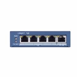 Hikvision DS-3E0505P-E, Non-géré, Gigabit Ethernet (10/100/1000), Full duplex, Connexion Ethernet, supportant l'alimentation ...