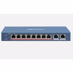 Commutateur Hikvision DS-3E0310HP-E 301801346-8 ports ; Gestion intelligente du PoETransmission PoE longue portée jusqu'à 300 ...