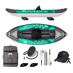 Kayak gonflable Aqua Marina Laxo 285 - 1 place - Vert - Adulte