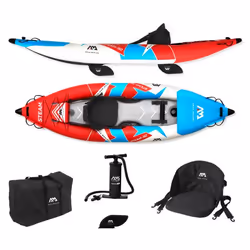 Kayak Gonflable - AQUA MARINA - Steam-312 - 1 place - Rouge