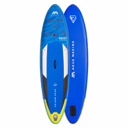 Aqua Marina Advanced All-Around iSUP BEAST, Planche de surf Longboard, Plat, Plat, Bleu, EVA (Acétate de vinyle d'éthylène),  ...