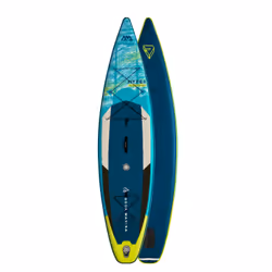 Aqua Marina HYPER 11′ 6″, Planche SUP, Plat, Plat, Bleu, Jaune, EVA (Acétate de vinyle d'éthylène), Polyvinyl chloride (PVC), ...