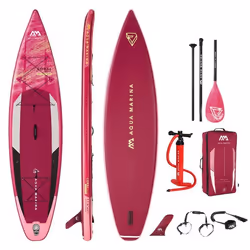 Stand Up Paddle gonflable AQUA MARINA Coral Touring 116 - Rose - Pour Adulte - Sports nautiques - 130kg