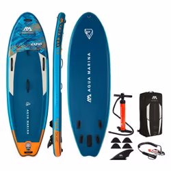 Le Stand Up Paddle Rapid 9'6" de chez Aqua Marina est un paddle polyvalent idéal pour une utilisation en rivière pour les gab ...