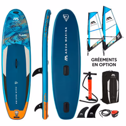 Le Stand Up Paddle Blade 10.6 de chez Aqua Marina est un paddle qui vous permettra de pratiquer SUP comme WindSurf avec la mê ...